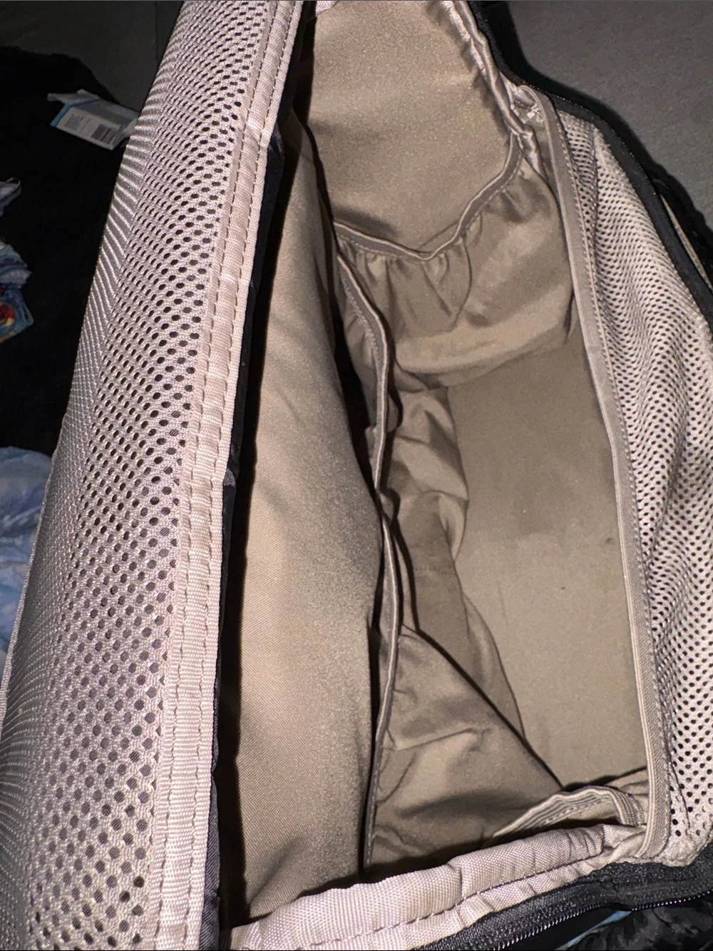 Black Happ Brand baby Bag with Drawstring Accent